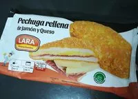 Mängden socker i Pechuga rellena de jamón y queso