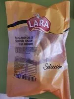 Mängden socker i Bocaditos de queso bacon 250g