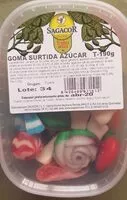 Mängden socker i Goma surtida azúcar