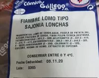 Mängden socker i FIAMBRE LOMO TIPO SAJONIA