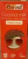Mängden socker i Coconut milk Original cacao