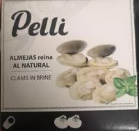 Mängden socker i Pelli almejas reina al natural