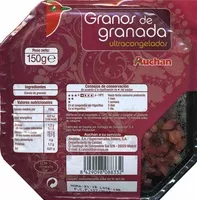 Mängden socker i Granos de granada congelados "Auchan"