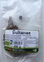 Mängden socker i Pasas sultanas