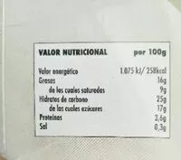 Mängden socker i Tarta de queso