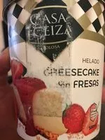 Mängden socker i Helado cheesecake con fresas