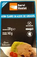 Mängden socker i Atún claro en aceite de girasol