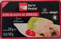 Mängden socker i Atún en aceite de girasol