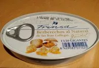 Mängden socker i Berberechos al natural de las rías gallegas