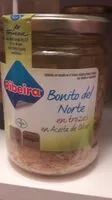 Mängden socker i Bonito del Norte en trozos en aceite de oliva