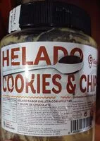 Mängden socker i Helado Cookies & Chips