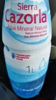 Mängden socker i Agua Mineral Natural (Sierra Cazorla)