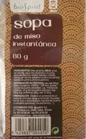 Mängden socker i Sopa de miso instantánea
