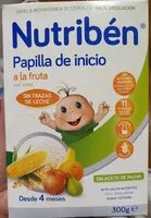 Mängden socker i Papilla de inicio a la fruta