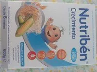 Mängden socker i Nutribén crecimiento con leche