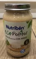 Mängden socker i Nutriben ecopotitos pollo gourmet con arroz