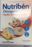 Mängden socker i Desayuno papilla de trigo y frutas