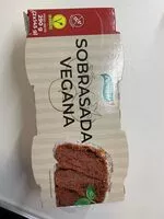 Mängden socker i Sobrasada vegana