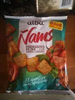 Mängden socker i Ñams - cuadraditos de pan con tomate y orégano