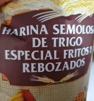 Mängden socker i Harina semolosa de trigo especial fritos y rebozados