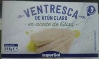 Mängden socker i Ventresca de atún claro en aceite de oliva