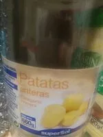 Mängden socker i Patatas enteras