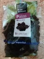 Mängden socker i Pasas moscatel sin pepita