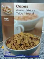 Mängden socker i Copos de arroz, cebada y trigo integral