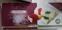 Mängden socker i Turron frutas
