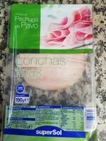 Mängden socker i Fiambre de pechuga de pavo