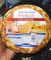 Mängden socker i Tortilla de patatas fresca con cebolla