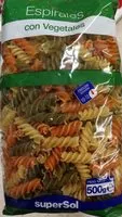 Mängden socker i Espirales con vegetales