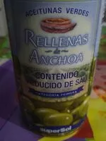 Mängden socker i Aceitunas verdes rellenas de anchoa