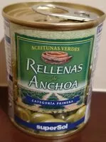 Mängden socker i Aceitunas verdes rellenas de anchoa