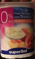 Mängden socker i Yogur desnatado con trozos de melocotón