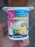 Mängden socker i Yogur desnatado 0% con trozos de piña
