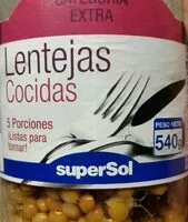 Mängden socker i Lentejas cocidas