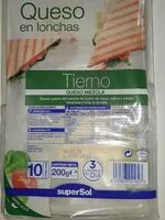 Mängden socker i Queso en lonchas supersol