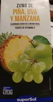 Mängden socker i Zumo de piña, uva y manzana