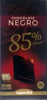 Mängden socker i Chocolate negro 85%