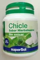 Mängden socker i Chicle sabor hierbabuena