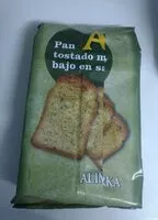 Mängden socker i Pan tostado muy bajo en sal