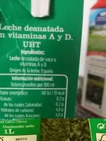 Mängden socker i Leche desnatada