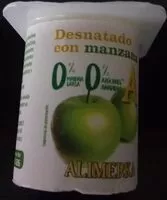 Mängden socker i Yogur desnatado con manzana