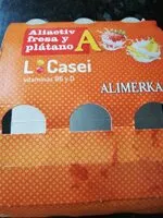 Mängden socker i Aliactiv fresa y plátano L casei