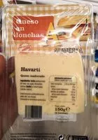 Mängden socker i Havarti en lonchas