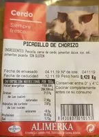 Mängden socker i Picadillo de chorizo