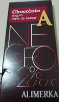 Mängden socker i Chocolate negro 72% de cacao