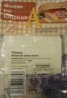 Mängden socker i Queso de cabra tierno en lonchas