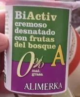 Mängden socker i BiActiv cremoso desnatado con frutas del bosque